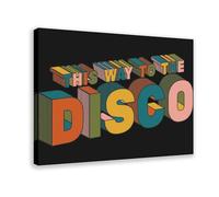 This Way to The Disco House Music 2 Canvas Poster Wall Art Decor Print Picture Paintings for Living Room Bedroom Decoration 20x30inch(50x75cm)