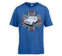 This Way Up British A-Series Kids T-Shirt [Royal Blue Small]