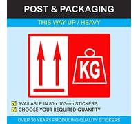 This Way Up/Caution Heavy Stickers (Without Words), 500