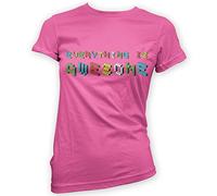 This Way Up Everything is Awesome Womans T-Shirt [Pink XL]