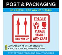 This Way Up/Fragile Please Handle with Care Stickers/Labels (1000)
