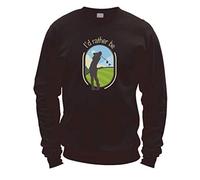 This Way Up I'd Rather Be Golfing Sweater [Black Medium]