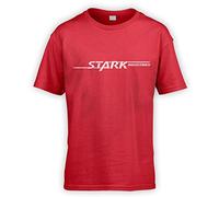 This Way Up Stark Industries Kids T-Shirt [Red Large]