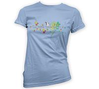 This Way Up The Fairies Made Me Do It Womans T-Shirt [Sky Blue XL]