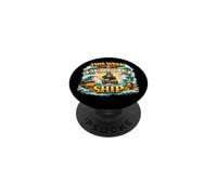 This Week I Don't Give A Ship Funny Pirate Sailing PopSockets Adhesive PopGrip