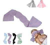 This Weighted Sleep mask Features Light-Blocking Properties and is Made of Pearl Cotton, Making it Convenient for Travel. It Also boasts Soft, Skin-Friendly Double-Sided Fabric. (Purple)