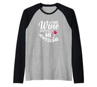 This Wine is Making me Awesome Raglan Baseball Tee