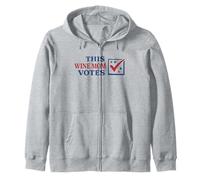 This Wine Mom Votes Election Civic Duty Voting Zip Hoodie
