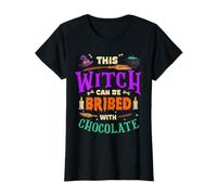 This Witch Can Be Bribed with Chocolate Sweet Halloween Fun T-Shirt