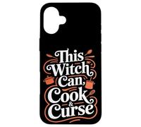 This Witch Can Cook and Curse Halloween Case for iPhone 16 Plus