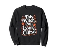 This Witch Can Cook and Curse Halloween Sweatshirt