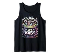 This Witch is Brewing Up a Baby Funny Pregnancy Gift Tank Top