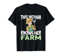 This Woman Knows Her Farm - Farmers Tractor Farming T-Shirt