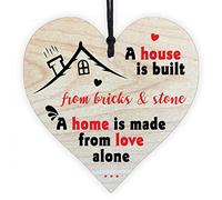 This Wooden Hanging Ornament Heart Motivational Plaque is the perfect New Home Decor and an for Friendship, Family, Women, Best Friend, Mum or Love
