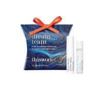 This Works Dream Team Gift Set - Travel Size Deep Sleep Pillow Spray Infused with Lavender & Vetivert to Aid Sleep - Stress Check Rollerball with Lavender & Ylang Ylang Essential Oils