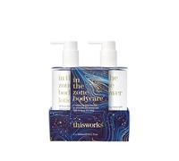 This Works In The Zone Hand & Bodycare Gift Set - Uplifting Shower Gel and Body Lotion (2 x 300 ml) with Eucalyptus, for Men and Women
