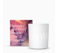 This Works Lavender & Vetivert Candle, Hand-Poured Scented Candle, 220g