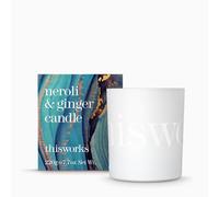 This Works Neroli & Ginger Candle, Hand-Poured Scented Candle, 220g | Uplifting aromatherapy candle with Ginger essential oil, 40hr burn time and recyclable glass container