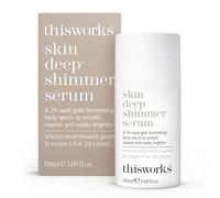 This Works Skin Deep Shimmer Serum - Brightening & Smoothing Skin Treatment with Vitamin A & Antioxidants - Indulgent Hydration for a Radiant, Youthful Glow - 50ml