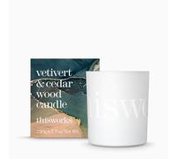 This Works Vetivert & Cedar Wood Candle, Hand-Poured Scented Candle, 220g
