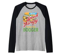 This Would Be A Booger Funny Speech Therapy Raglan Baseball Tee