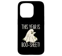 THIS YEAR IS BOO-SHEET! Funny Halloween Sad Ghost Meme Case for iPhone 15 Pro