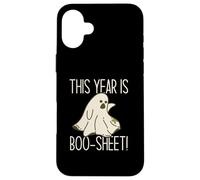 THIS YEAR IS BOO-SHEET! Funny Halloween Sad Ghost Meme Case for iPhone 16 Plus