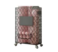 This Yoga Mat Storage Rack, Metal Holder with Handle for Foam Roller & Resistance Bands, Sports Equipment Stand, Block Cart - Organize Your Workout Gear