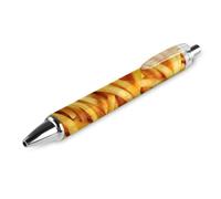 THisdownd Frying French Fries Retractable Ballpoint Pen Portable Blue Ink Ball Point Pen Work Pens for Home Office 1 PCS