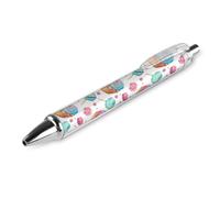 THisdownd Lollipop Candy Macaroon Cupcake Retractable Ballpoint Pen Black Ink 0.5mm Fine Point Pens Office Supplies
