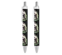 THisdownd Panda Mama And Little Retractable Ballpoint Pen Black Ink 0.5mm Fine Point Pens Office Supplies