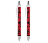 THisdownd Welsh Dragon Ballpoint Retractable Pen 0.5mm Smooth Writing Black Ink Ball Point Note Taking Accessories For Office 2 PCS