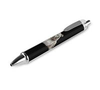 THisdownd White Tiger Ballpoint Retractable Pen 0.5mm Smooth Writing Black Ink Ball Point Note Taking Accessories For Office 1 PCS
