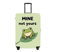 THISFIND Luggage Cover Set, Cute MINE NOT YOURS Cartoon Animal Print Waterproof Suitcase Protector, Travel Accessories for 18-32 Inch, frog, M(22"-25" Suitcase), Animial