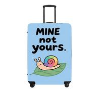 THISFIND Luggage Cover Set, Cute MINE NOT YOURS Cartoon Animal Print Waterproof Suitcase Protector, Travel Accessories for 18-32 Inch, snail, S(18"-21" Suitcase), Animial