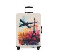 THISFIND Luggage Cover Washable Suitcase Protector Anti-scratch Suitcase cover Fits 18-32 Inch Luggage, Tower-2, L(26-28inch suitcase), Fashion