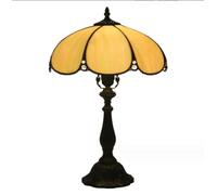 THisga 12 inch Tiffany Bedside lamp Table Lamp Handmade Vintage European Stained Glass Style Decorative Classic for Living Room Study Bedroom Coffee E27