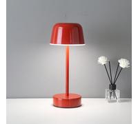 THisga Table lamp LED Touch Night Light 3 Colour Modes and Dimmable Rechargeable Cordless lamp Portable Metal Bedside lamp for Bedroom, Restaurant Dining Table,Red