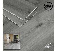 thisiswholesale.co.uk Sample Piece - Spc Click Vinyl Tile Flooring - Grey Oak C/w 1mm Underlay Layer - Rigid Core 5.2mm + 1mm Underlay Layer