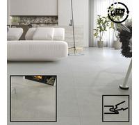 thisiswholesale.co.uk Tile Effect Imitation Spc Click Vinyl Flooring - Concrete Cement Grey Rigid Core 4.5mm