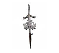 Thistle Kilt Pin Brass Made 4” Bagpipes Kilt Pin For Men's Apron