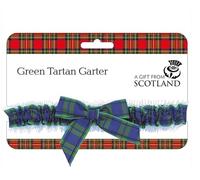 Thistle Products Ladies Black Watch Green Tartan Garter