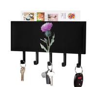 Thistle Purple Flower Key Holder Hanger Rack Mail Organizer
