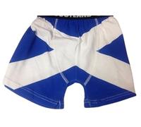 Thistle Saltire Boxer Shorts Scottish Gift (Size Small)
