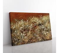 Thistles By John Singer Sargent Classic Painting Canvas Wall Art Print Ready to Hang, Framed Picture for Living Room Bedroom Home Office Décor, 50x35 cm (20x14 Inch)