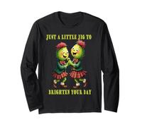 Thistles Wearing Plaid A Little Jig To Brighten Your Day Long Sleeve T-Shirt