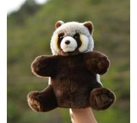 ThisToffGuys 12" Realistic Red Panda Hand Puppet, Soft Plush for Ventriloquism, Teaching, and Play(Ailurus fulgens)(B)