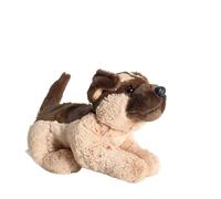 ThisToffGuys 23cm Realistic German Shepherd Plush Toy, Soft Black and Tan Dog Stuffed Animal(German Dog)