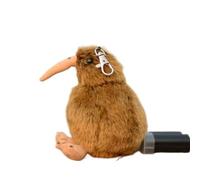 ThisToffGuys 4.7" Realistic Kiwi Bird Keychain, Soft Stuffed Zealand National Bird Plush Keychain, Cute Kiwi Plush Keyring(Apterygidae)(B)
