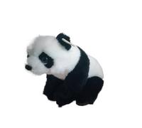 ThisToffGuys 7.1" Realistic Panda Plush Toy, Sitting Stuffed Animal(Squatting)